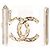 Timeless Bracciale a manica CC Strass Chanel in resina bianca Bianco - vista 2