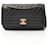 Chanel Leather Coco Mark Quilting Flap Bag Shoulder Bag A93231 Black  ref.2174846