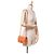 Chanel Arancione Mini Quadrato Classico in Vernice Striato con Patta Singola - vista 11