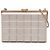 Chanel Gold Chocolate Bar Metallic Lammleder Clutch mit Kette Golden