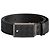 Montblanc cinto de couro preto de 35 mm