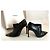 Stivaletti Saint Laurent Palladio in pelle nera con borchie dorate Nero D'oro - vista 3