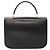 Céline Borsa a mano CELINE Circle in pelle nera e oro Auth KD513 Nero D'oro - vista 2