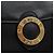 Céline Borsa a mano CELINE Circle in pelle nera e oro Auth KD513 Nero D'oro - vista 9