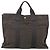 Hermès HERMES Handtasche Her Line MM Canvas Grau Silber Auth bs24473 Braun - Ansicht 13