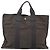 Hermès HERMES Handtasche Her Line MM Canvas Grau Silber Auth bs24473 Braun - Ansicht 2
