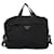 PRADA Borsa a Mano Nylon 2way Nera Argento Auth 117219 Nero - vista 13