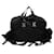 PRADA Borsa a Mano Nylon 2way Nera Argento Auth 117219 Nero - vista 2