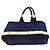 PRADA Canapa GM Borsa a mano in tela blu oro Auth bs24485 D'oro