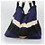 PRADA Canapa GM Borsa a mano in tela blu oro Auth bs24485 D'oro - vista 3