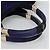 PRADA Canapa GM Borsa a mano in tela blu oro Auth bs24485 D'oro - vista 7