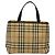 Bolso de mano de PVC beige con estampado Nova Check de BURBERRY Plata Auth 117914 - vista 2