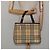 Bolso de mano de PVC beige con estampado Nova Check de BURBERRY Plata Auth 117914 - vista 22