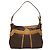 Céline Bolsa de ombro em lona Macadam CELINE em couro PVC marrom dourado Auth 117957 - vista 13