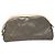 Chanel Pochette Bicolore in Pelle PVC Grigia CC Auth BA1250 Marrone - vista 13