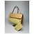 Vintage Givenchy Leder-Canvas Monogramm Tasche gelb braun - Ansicht 2