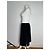 Gonna vintage Courreges nera Nero - vista 3