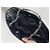 Chanel Handtasche aus schwarzem Lackleder und Stroh Beige - Ansicht 6