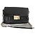 Borsa a spalla in pelle nera Prada Nappa Gaufre Nero