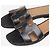 Hermès Black Oran sandals - size EU 35 (UK 2) - view 4