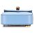 Bamboo Bolsa de mão mini de couro azul com alça de bambu Gucci Azul claro - vista 3