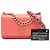 Wallet On Chain Cartera de Cadena 19 de Cuero de Cordero Acolchado Rosa de Chanel - vista 11