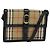 Autre Marque Borsa a spalla Burberrys Nova Check in tela beige oro nero Auth BD1811 D'oro