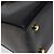 Bolsa de mão em couro preto e dourado Gancini da Salvatore Ferragamo Auth yk17898 - vista 15
