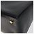Bolsa de mão em couro preto e dourado Gancini da Salvatore Ferragamo Auth yk17898 - vista 16