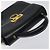 Bolsa de mão em couro preto e dourado Gancini da Salvatore Ferragamo Auth yk17898 - vista 6