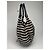 Vintage Kate Spade Canvas Tasche gestreift Schwarz - Ansicht 11