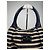 Vintage Kate Spade Canvas Tasche gestreift Schwarz - Ansicht 12