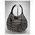 Vintage Kate Spade Canvas Tasche gestreift Schwarz - Ansicht 13