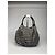 Vintage Kate Spade Canvas Tasche gestreift Schwarz - Ansicht 2