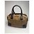 Céline Vintage Celine Paris Macadam Monogramm Canvas Leder Tasche schwarz kamel