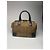 Céline Vintage Celine Paris Macadam Monogramm Canvas Leder Tasche schwarz kamel - Ansicht 7