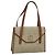 Borsa a spalla in tela a nido d'ape Christian Dior beige e oro Auth BA1146 D'oro