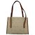 Borsa a spalla in tela a nido d'ape Christian Dior beige e oro Auth BA1146 D'oro - vista 2