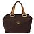 Borsa MCM Logogram Vicetos in nylon marrone e oro Auth bs24481 D'oro - vista 13