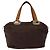 Borsa MCM Logogram Vicetos in nylon marrone e oro Auth bs24481 D'oro - vista 2