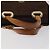 Borsa MCM Logogram Vicetos in nylon marrone e oro Auth bs24481 D'oro - vista 7