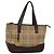 Borsa a mano in tela beige e marrone con motivo Nova Check di BURBERRY Auth 117714