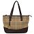 Borsa a mano in tela beige e marrone con motivo Nova Check di BURBERRY Auth 117714 - vista 13