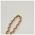 CHANEL Borsa a Mano Matelassé Catena Camoscio Arancione Oro CC Auth 116417 D'oro - vista 14