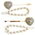 Stupendo set quattro forcine gioiello per capelli DOLCE & GABBANA "Devotion" D'oro