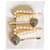 Stupendo set quattro forcine gioiello per capelli DOLCE & GABBANA "Devotion" D'oro - vista 9