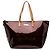 Louis Vuitton Monogram Vernis Rosso Bellevue GM Bordò