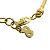 Collana choker in metallo dorato Christian Dior D'oro - vista 4