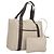 Bulgari BVLGARI Logo Mania Tote Bag aus Canvas Beige Auth BA1523