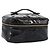 CHANEL COCO Marca Pouch Vanity Pelle Patinata Nera Oro CC Auth 118334 Nero D'oro